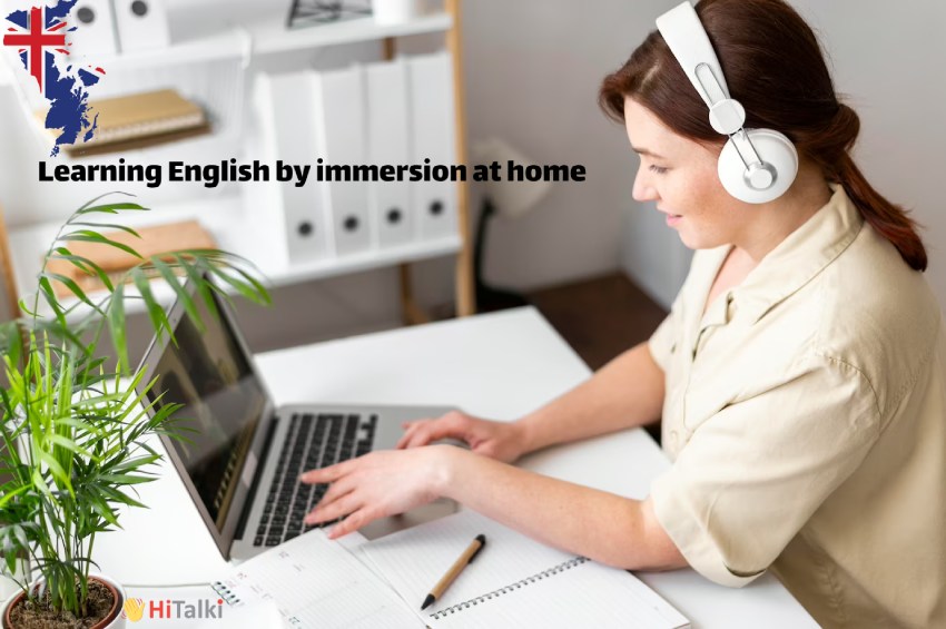 یادگیری زبان انگلیسی با روش غوطه وری در خانه