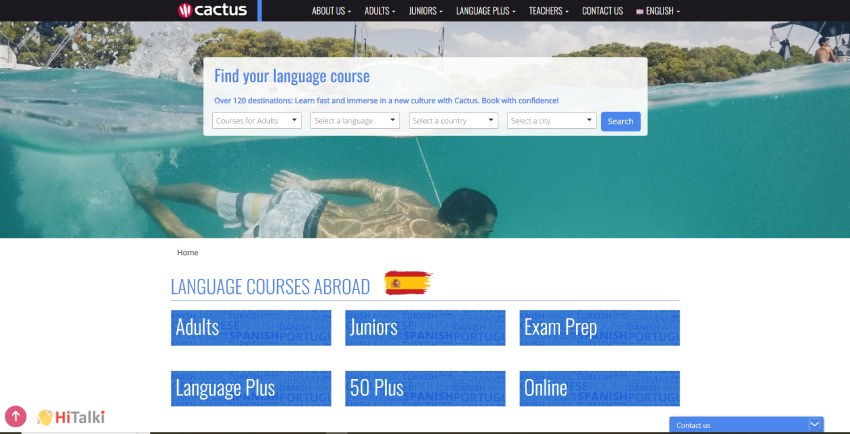 تعیین سطح آنلاین و رایگان زبان اسپانیایی در سایت cactuslanguage.com