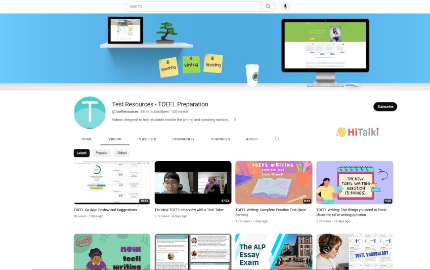 معرفی کانال یوتیوبی TOEFL Resources