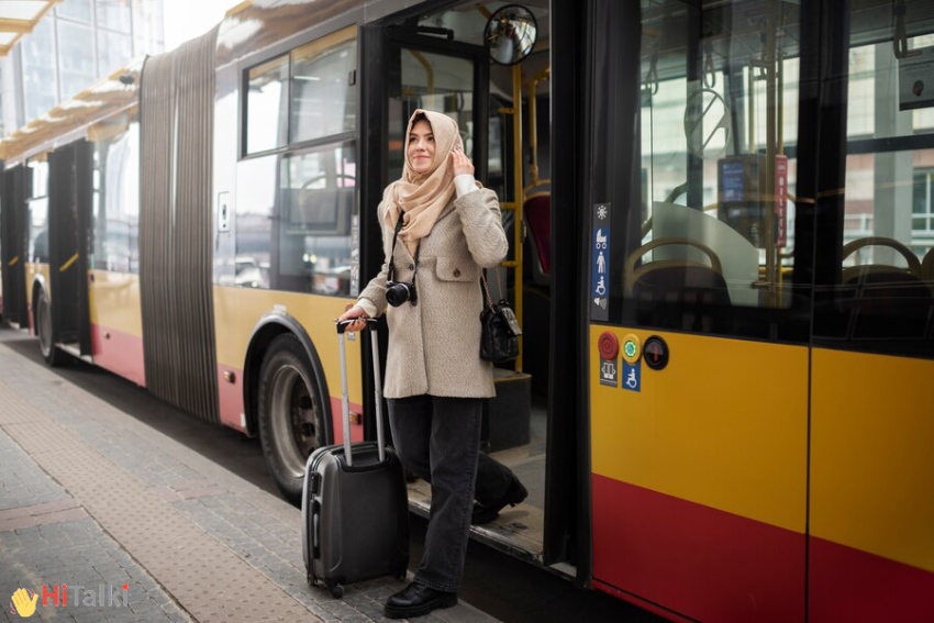 عبارت‌های کاربردی عربی هنگام استفاده از وسایل حمل و نقل عمومی در سفرهای زیارتی