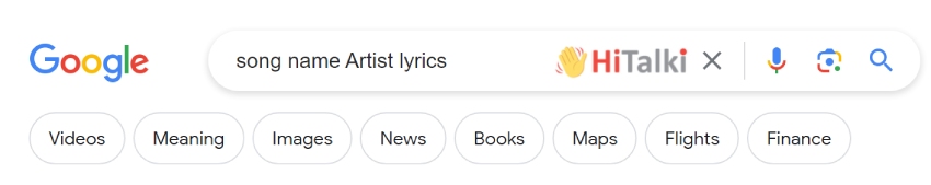آموزش پیدا کردن متن آهنگ از گوگل