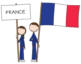 لوگو فانتزی پرچم فرانسه