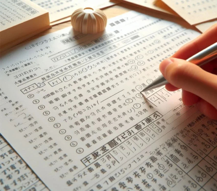 در آزمون ژاپنیJLPT مهارت های مختلفی مثل مهارت خواندن، شنیداری و نوشتاری سنجیده می شود 