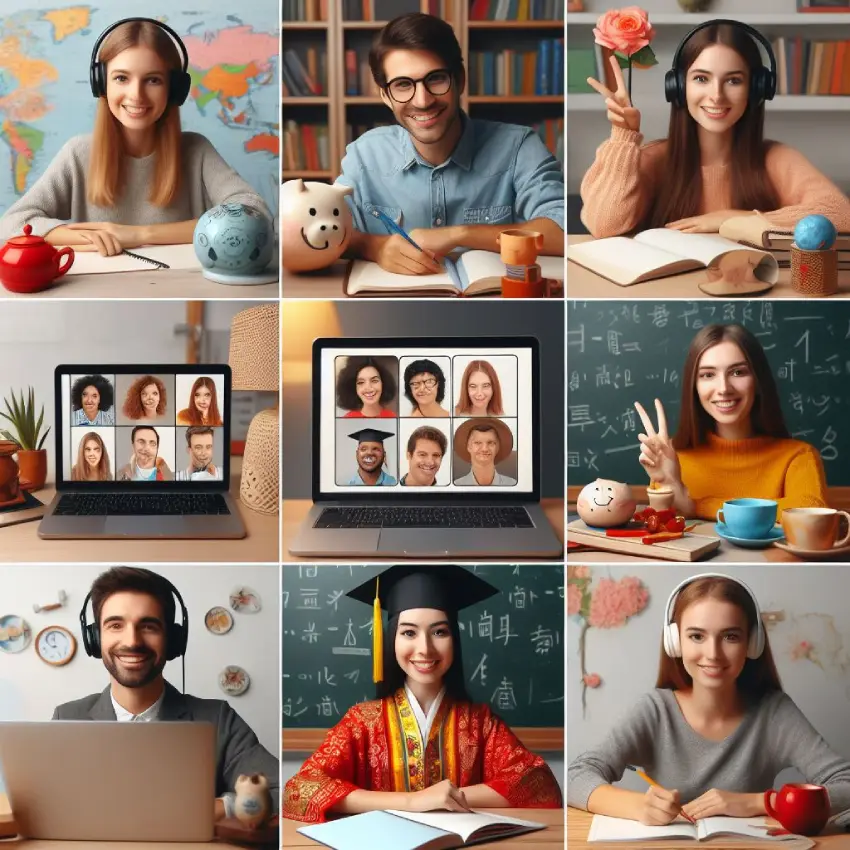 میزان و نحوه تعامل در کلاس های خصوصی آنلاین زبان