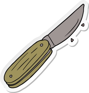 چاقوی جیبی به انگلیسی