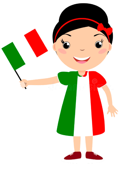 لوگو پرچم ایتالیا کارتونی