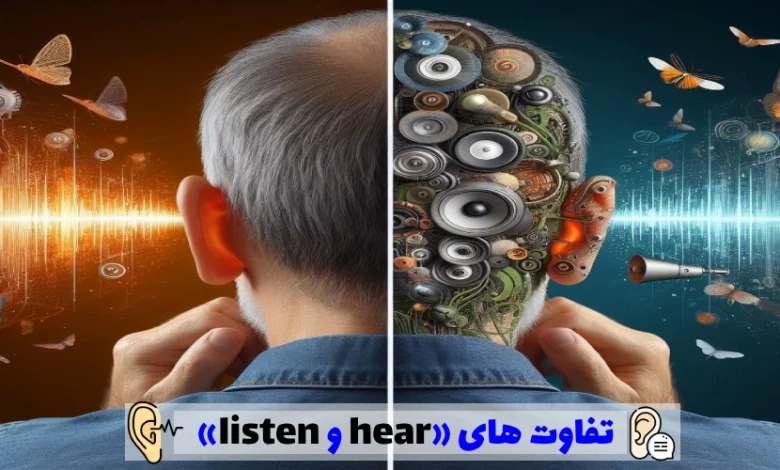 فرق بین «listen و hear»