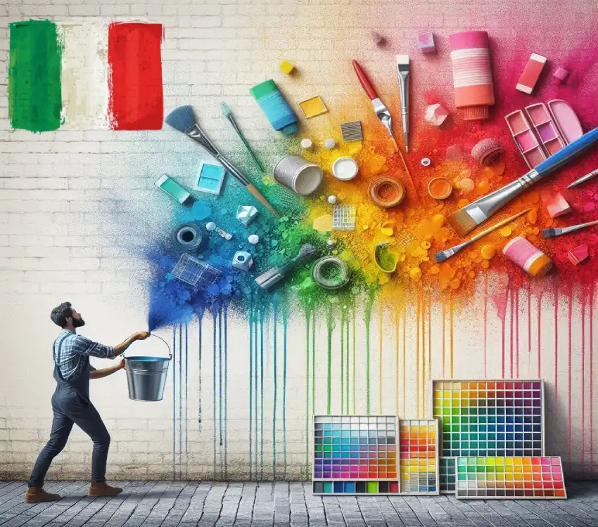 یادگیری زبان ایتالیایی با استفاده از یادگیری نام رنگ ها