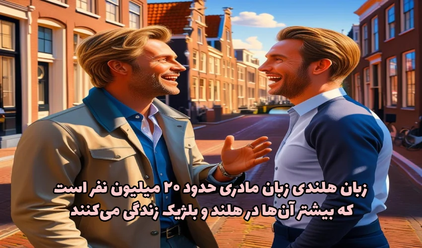 دو مرد که با خوشحالی در حال مکالمه در خیابان هستند