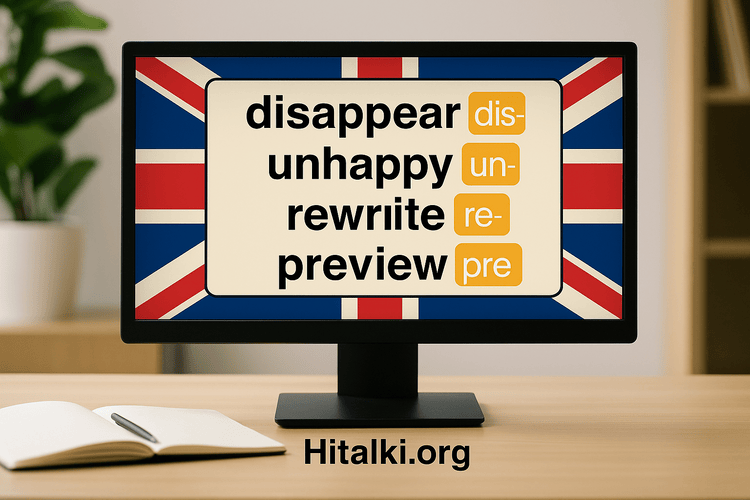 پیشوندهای رایج در زبان انگلیسی با مثال‌ها