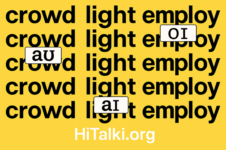 لیست دیفتونگ‌های انگلیسی همراه با مثال‌ها و تلفظ IPA برای یادگیری بهتر تلفظ