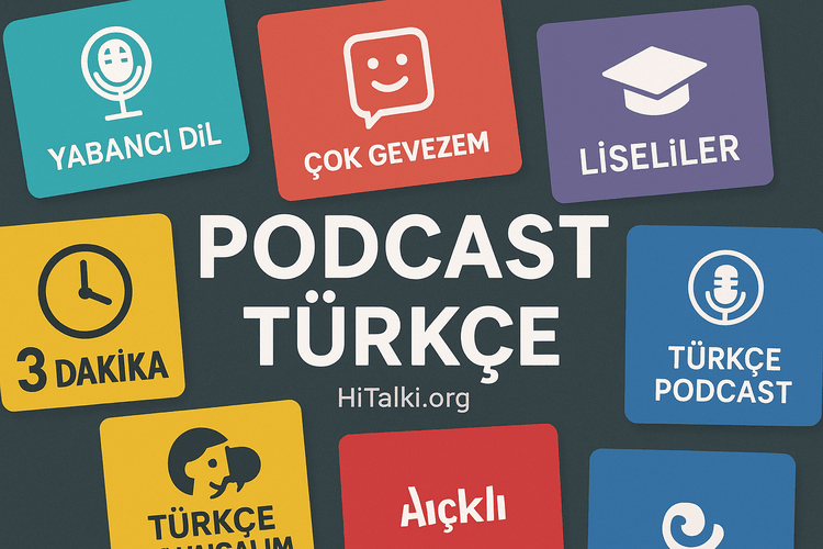 پادکست‌های ترکی برای یادگیری زبان | کاور بهترین پادکست‌ها