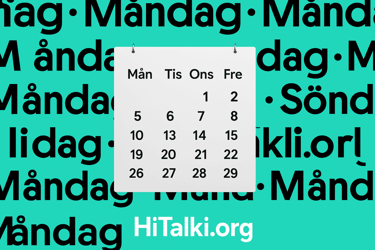 روزهای هفته به زبان سوئدی | آموزش کامل تلفظ و معنی