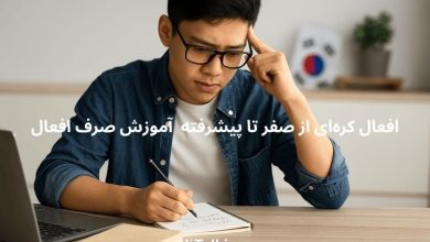صرف افعال کره‌ای با مثال و تلفظ