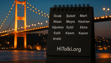 تقویم ماه‌های سال به زبان ترکی استانبولی