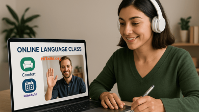 چطور کلاس زبان آنلاین بگیریم - هایتاکی
