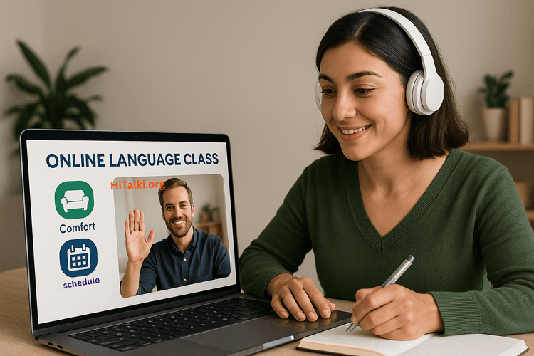 چطور کلاس زبان آنلاین بگیریم - هایتاکی