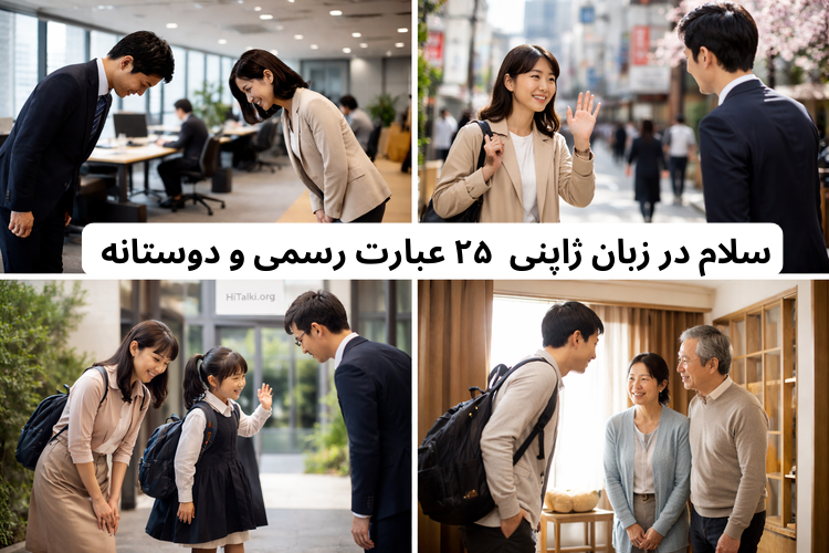 سلام‌کردن در زبان ژاپنی در موقعیت‌های مختلف؛ محیط کار، خیابان، مدرسه و خانه با احترام و تعظیم ژاپنی