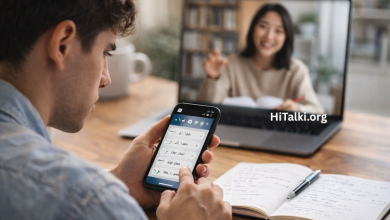 یادگیری زبان با اپلیکیشن در مقایسه با کلاس آنلاین با مدرس واقعی